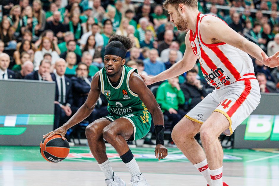 Eurolyga: Kauno „Žalgiris“ – Pirėjo „Olympiacos“ 85:92