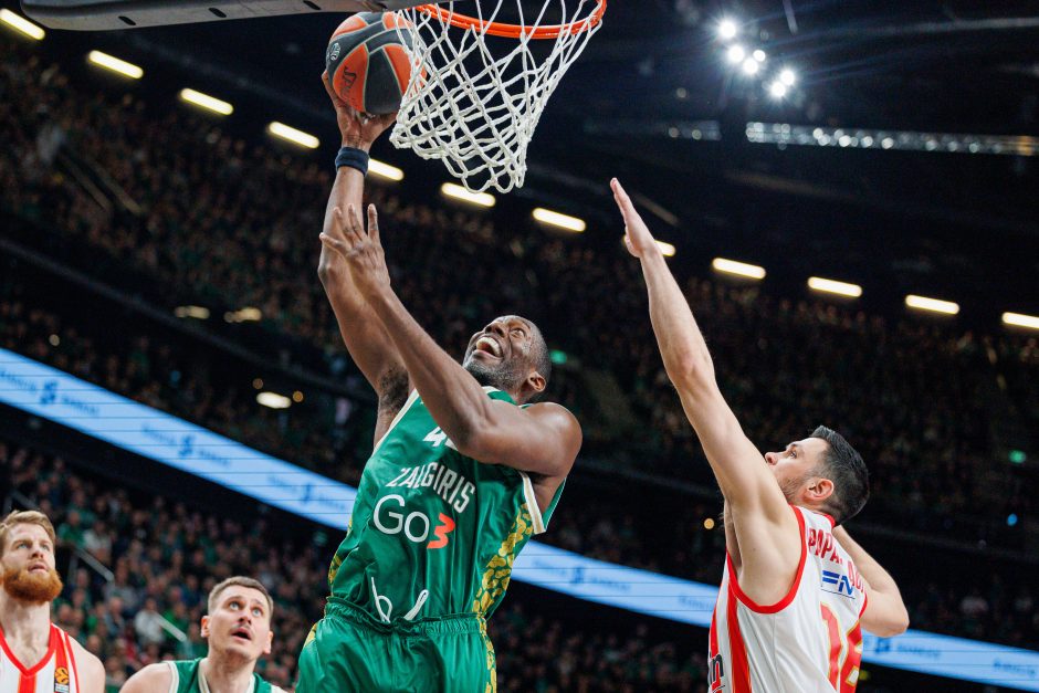 Eurolyga: Kauno „Žalgiris“ – Pirėjo „Olympiacos“ 85:92