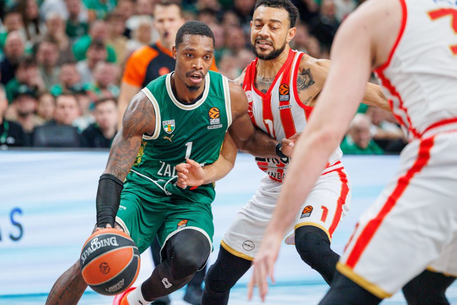 Eurolyga: Kauno „Žalgiris“ – Pirėjo „Olympiacos“ 85:92