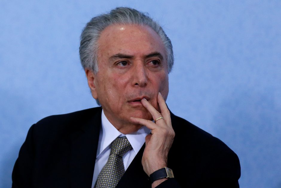 Brazilijos prezidentas buvo trumpam patekęs į ligoninę