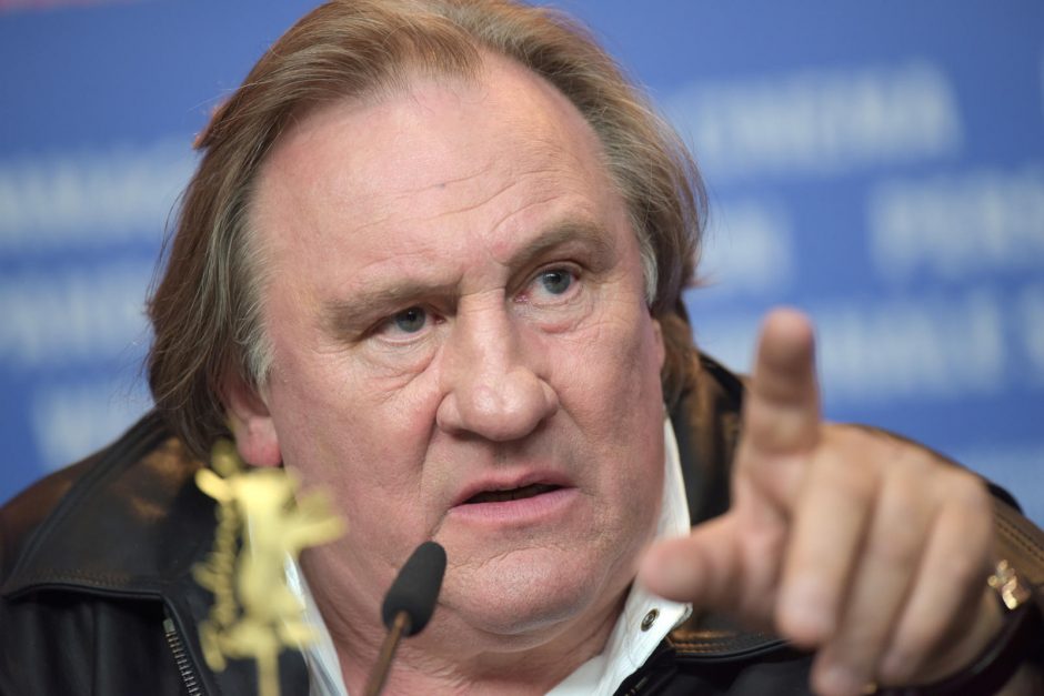 Teismas atsisakė atmesti aktoriui G. Depardieu pareikštus kaltinimus išžaginimu