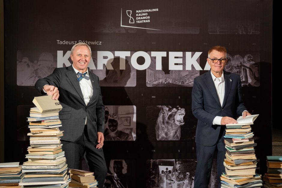 Į Nacionalinio Kauno dramos teatro premjerą „Kartoteka“ atvyko kultūros atstovai ir politikai  