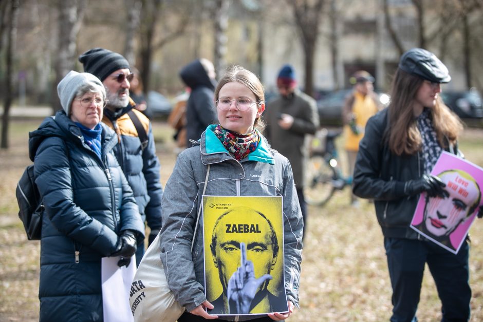 Rusijoje vykstant tariamiems prezidento rinkimams, Vilniuje – protestas prieš V. Putiną