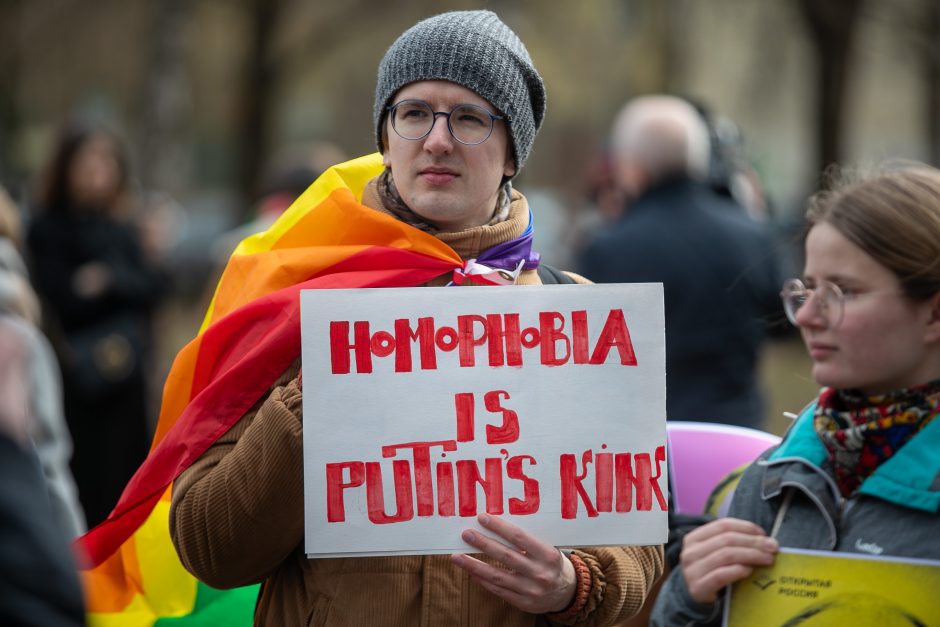 Rusijoje vykstant tariamiems prezidento rinkimams, Vilniuje – protestas prieš V. Putiną