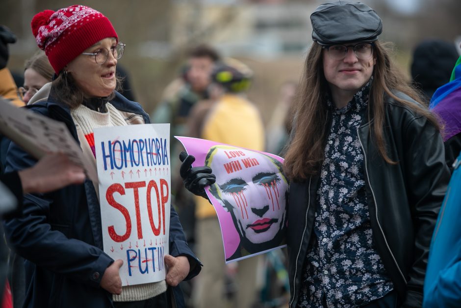 Rusijoje vykstant tariamiems prezidento rinkimams, Vilniuje – protestas prieš V. Putiną