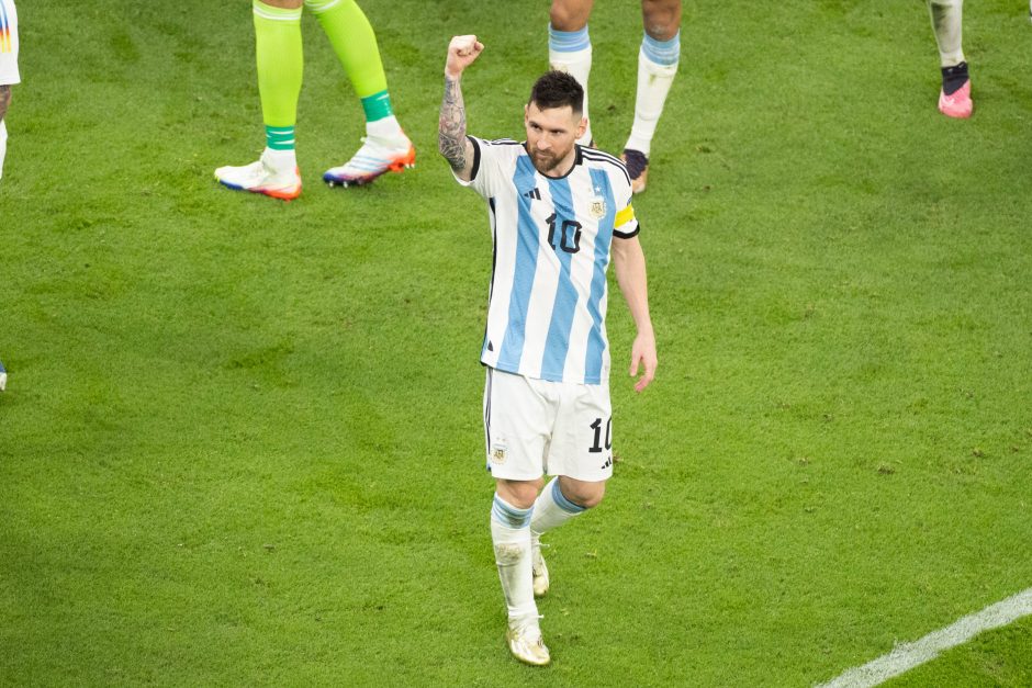 Prieš pasaulio futbolo čempionato finalą į L. Messi kreipėsi jo pirmoji mokytoja