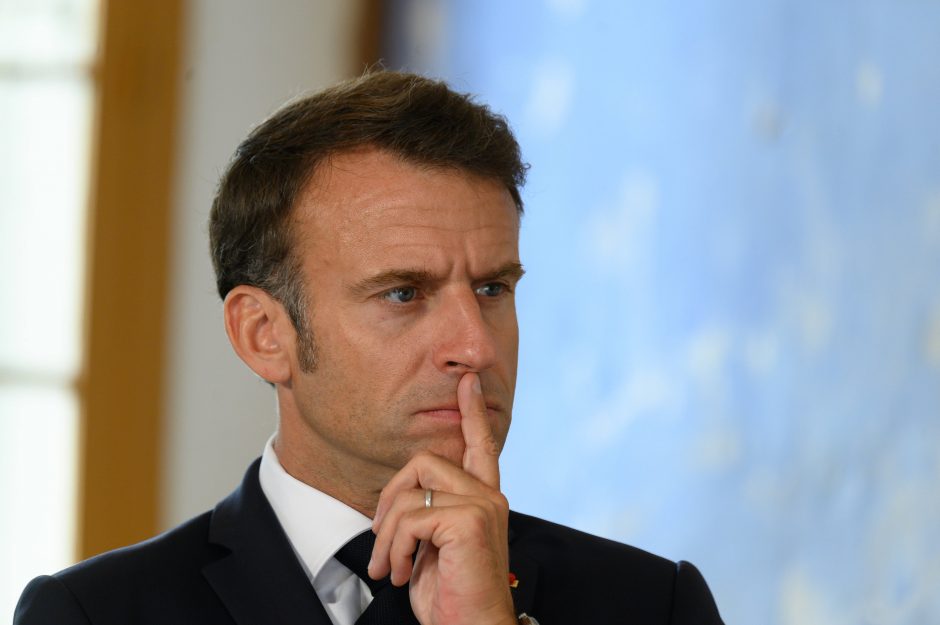 E. Macronas prieš Prancūzijos ir Izraelio rungtynes: nepasiduosime antisemitizmui