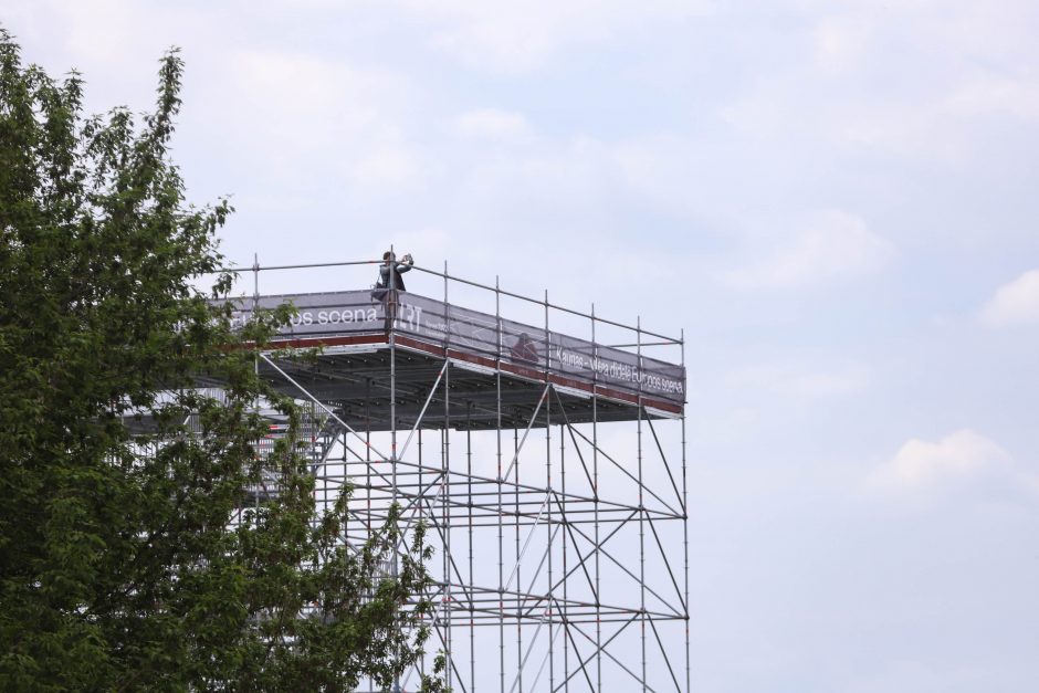 Santakos parke atvertas apžvalgos bokštas: upių vaizdas iš viršaus tiesiog kerintis