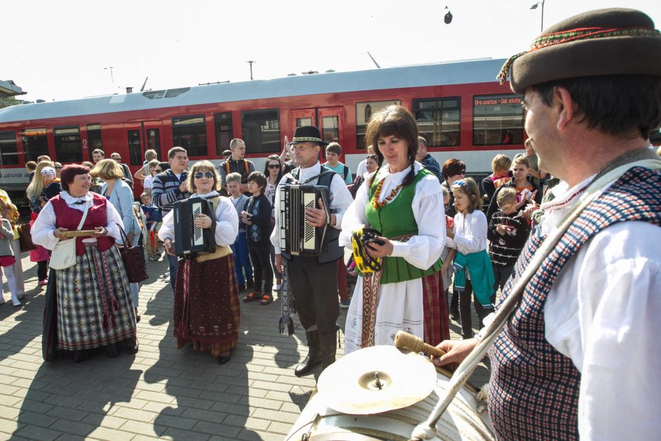 Trakų šventės dalyviai išlydėti su dainomis ir mero sveikinimais