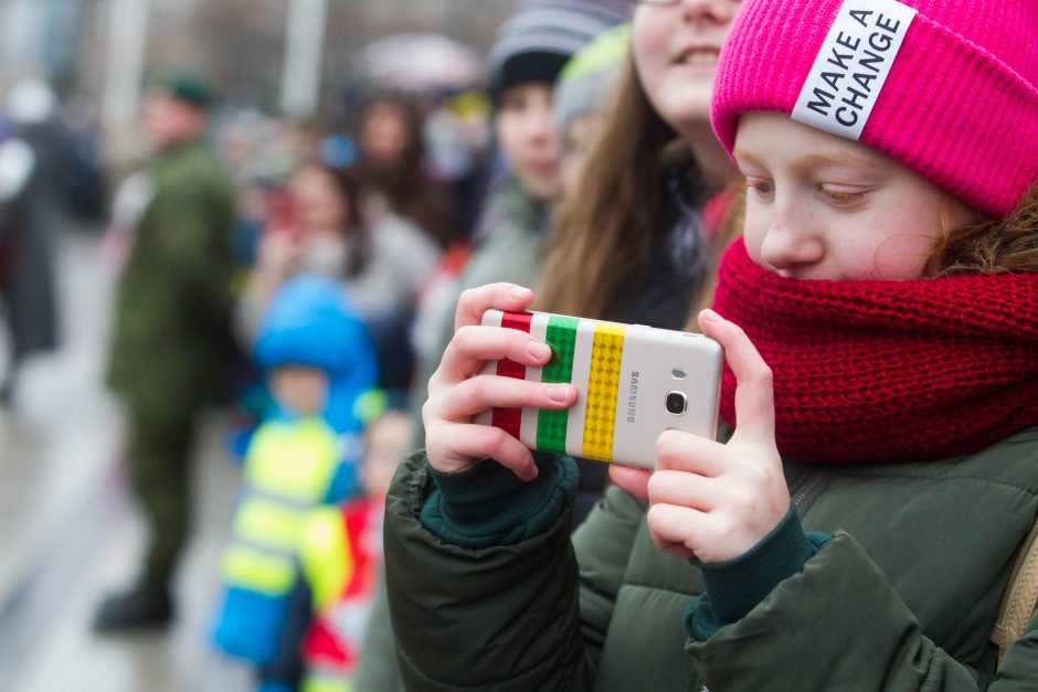 Žmonės sostinėje rinkosi atiduoti pagarbą Lietuvos kariuomenei