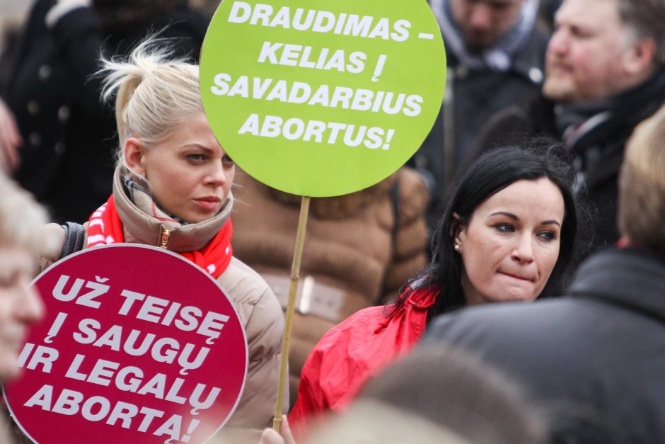 Vilniuje – mitingas prieš abortų draudimą