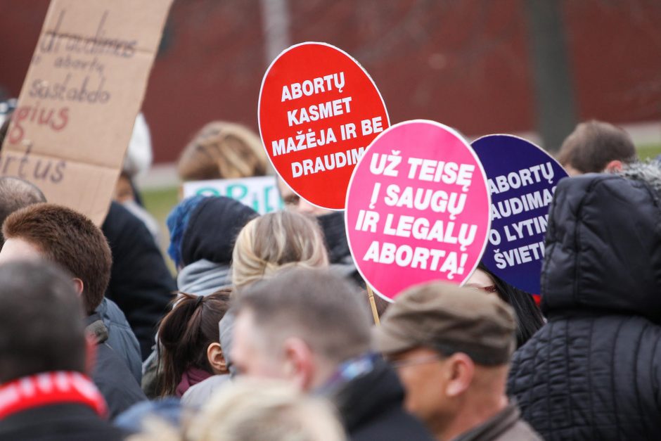 Vilniuje – mitingas prieš abortų draudimą