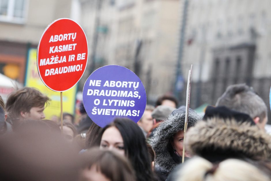 Vilniuje – mitingas prieš abortų draudimą