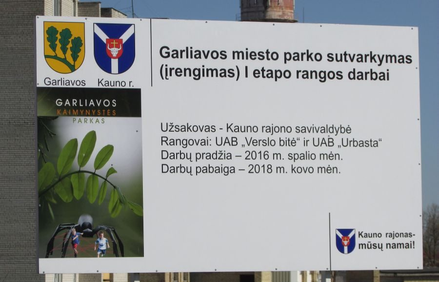 Įsibėgėjo Garliavos parko kūrimo darbai