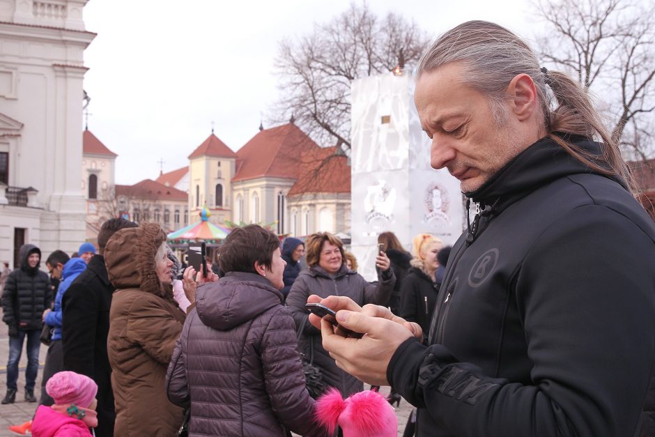 Prie Kalėdų eglės – kauniečių šurmulys