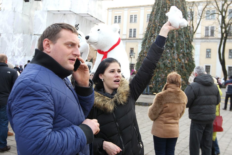 Prie Kalėdų eglės – kauniečių šurmulys