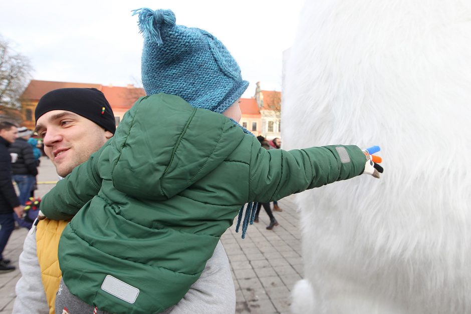 Prie Kalėdų eglės – kauniečių šurmulys