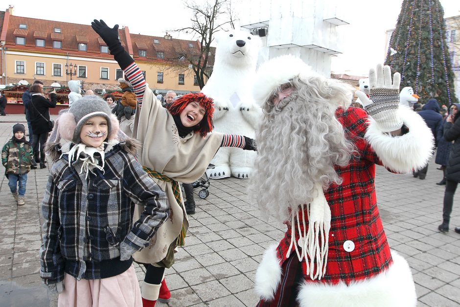 Prie Kalėdų eglės – kauniečių šurmulys