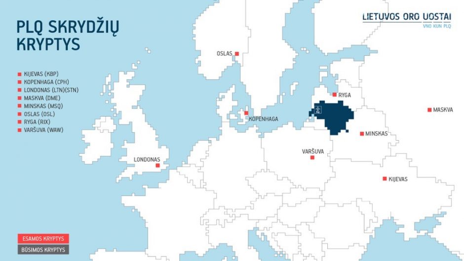 Tiesioginių skrydžių iš Lietuvos plėtrai – dar vienas paramos paketas