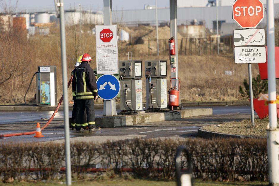 Degalinėje Klaipėdoje veržėsi dujos (atnaujinta)