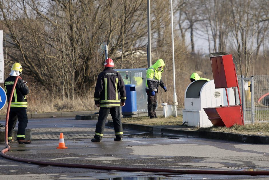 Degalinėje Klaipėdoje veržėsi dujos (atnaujinta)