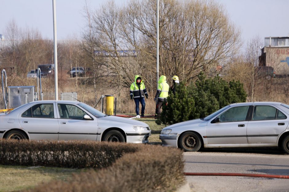 Degalinėje Klaipėdoje veržėsi dujos (atnaujinta)