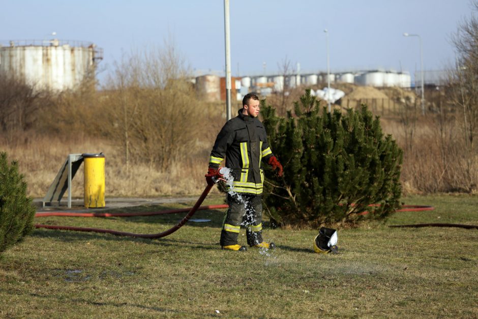 Degalinėje Klaipėdoje veržėsi dujos (atnaujinta)