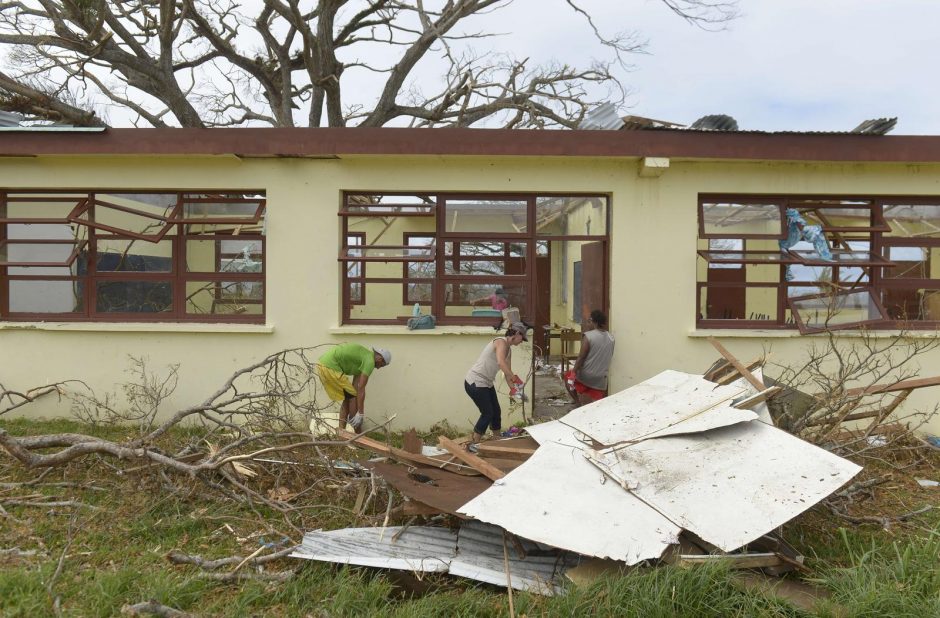 Vanuatu premjeras: ciklono aukų tikriausiai reikšmingai nebepadaugės