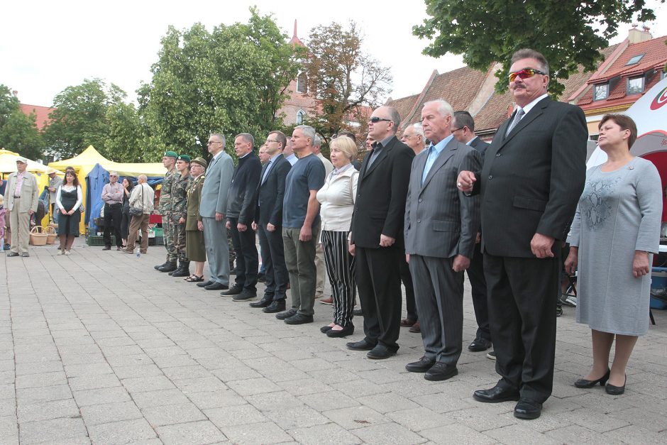 Šaulių sąjunga Kauno Rotušės aikštėje paminėjo 99-ąsias metines