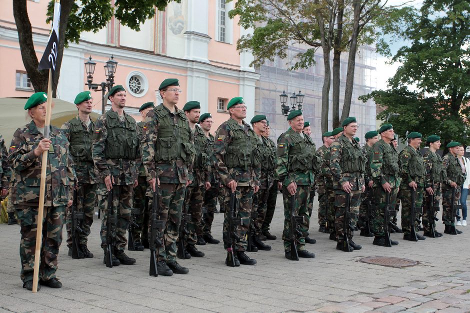 Šaulių sąjunga Kauno Rotušės aikštėje paminėjo 99-ąsias metines