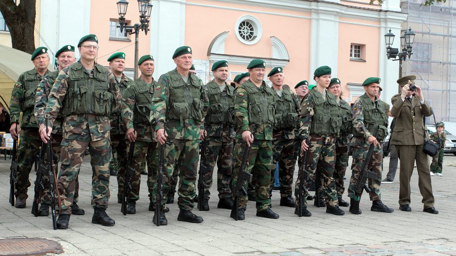 Šaulių sąjunga Kauno Rotušės aikštėje paminėjo 99-ąsias metines