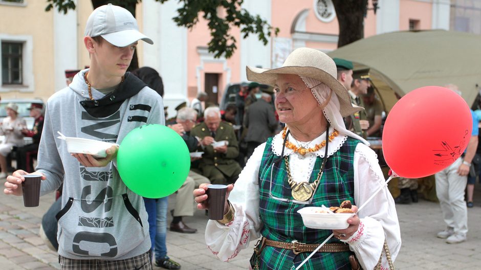 Šaulių sąjunga Kauno Rotušės aikštėje paminėjo 99-ąsias metines