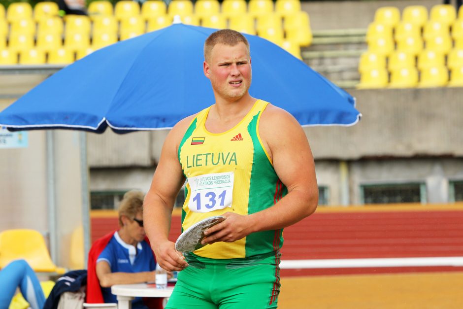 Lengvosios atletikos varžybose A. Gudžius diską nusviedė 65,20 m