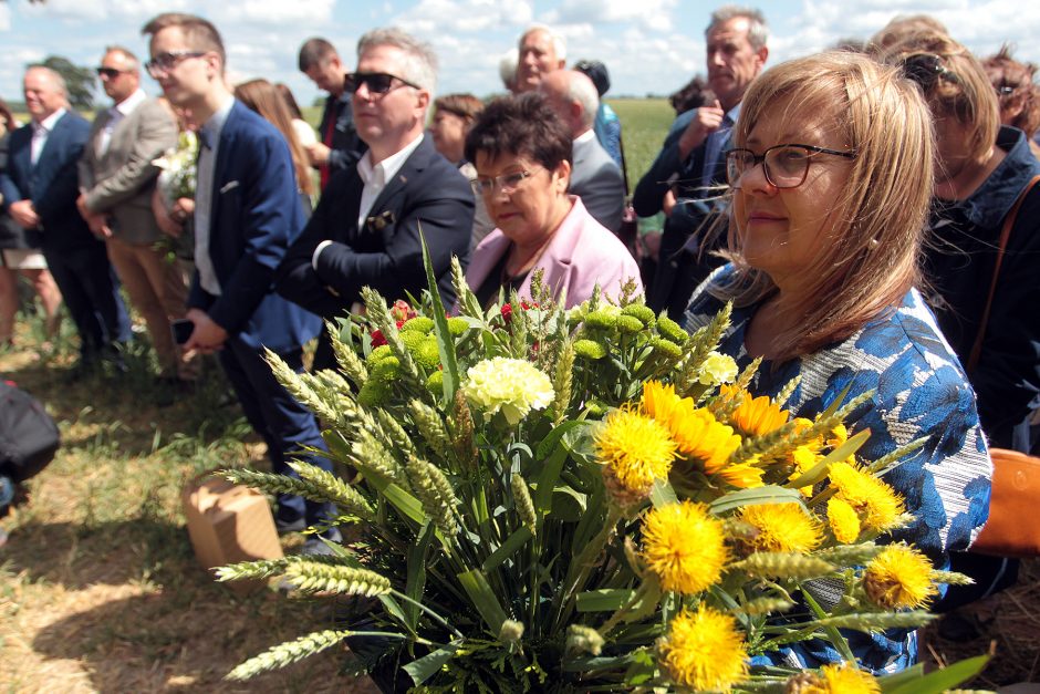 Padėka už darbus: atidengtas signataro J. Vailokaičio paminklas