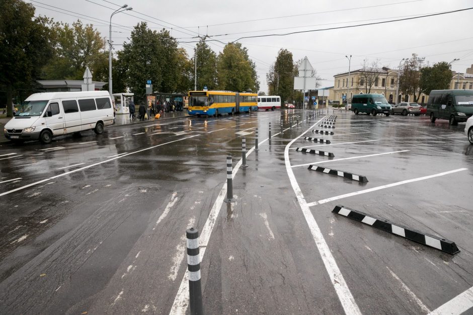 Stoties žiedinėje sankryžoje nebeliko chaotiško judėjimo