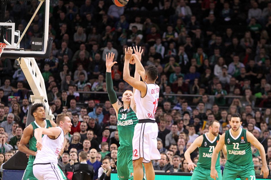 „Žalgiris“ po atkaklios kovos patiesė Bambergo krepšininkus