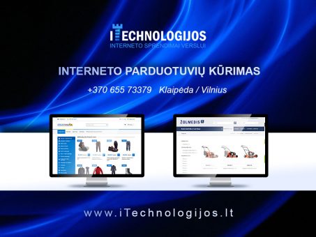 Skelbimas - Internetinių svetainių, parduotuvių kūrimas 