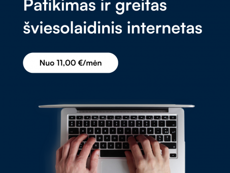 Skelbimas - Patikimas ir greitas šviesolaidinis internetas „TVPigiau.lt“!