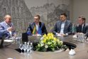Bendradarbiavimas: sprendimų būdų V. Makūnas, T. Vaicekauskas, K. Petkevičius ir Š. Čėsna ieško kartu