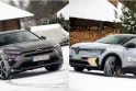 Finalas: „Citroën C5 X“ (nuotr. kairėje) surinko 49 balus ir vos vienu aplenkė antroje vietoje likusį „Renault Megane E-TECH“. 