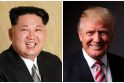 Kim Jong Unas ir Donaldas Trumpas