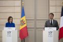 Maia Sandu ir Emmanuelis Macronas 