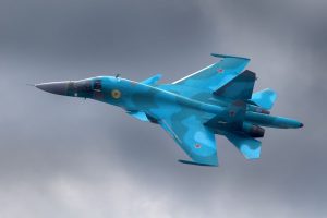 Žiniasklaida: Ukraina numušė Rusijos lėktuvą Su-34 virš Luhansko srities