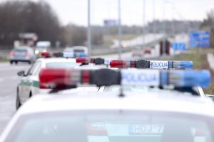 Per avariją Klaipėdos rajone nukentėjo policininkė