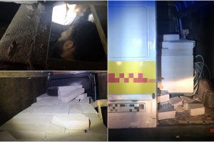 Pasieniečiai sulaikė moldavą: mikroautobuse įrengtoje slėptuvėje gabeno septynis sirus