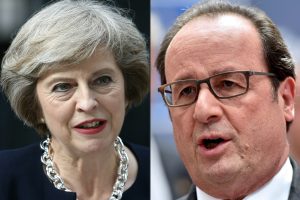 F. Hollande'o spaudimas T. May – greičiau pradėti derybas dėl „Brexit“