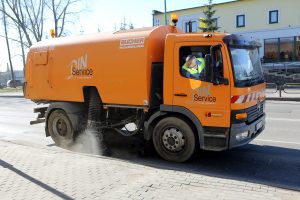 Dulkes uostamiesčio gatvėse laistys vandeniu