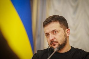 V. Zelenskis kreipsis į JAV senatorius prieš lemiamą balsavimą dėl paramos Ukrainai