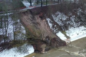 Tauragėje atšaukiama dėl nuošliaužos paskelbta ekstremali situacija