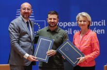 ES ir Ukraina pasirašė susitarimą dėl saugumo garantijų